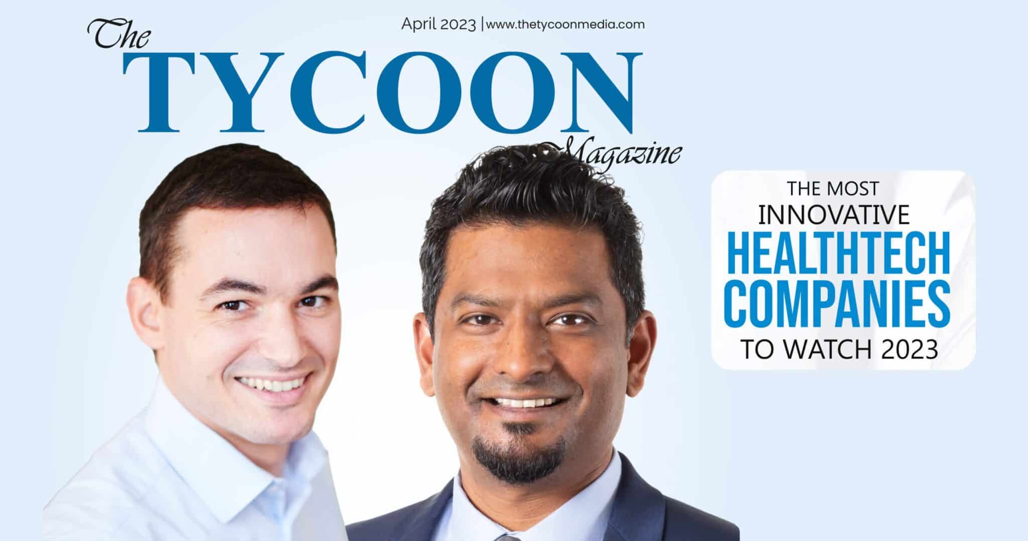 Cover of the Tycon Magazine showing Pierre Leurent and Sai Shankar