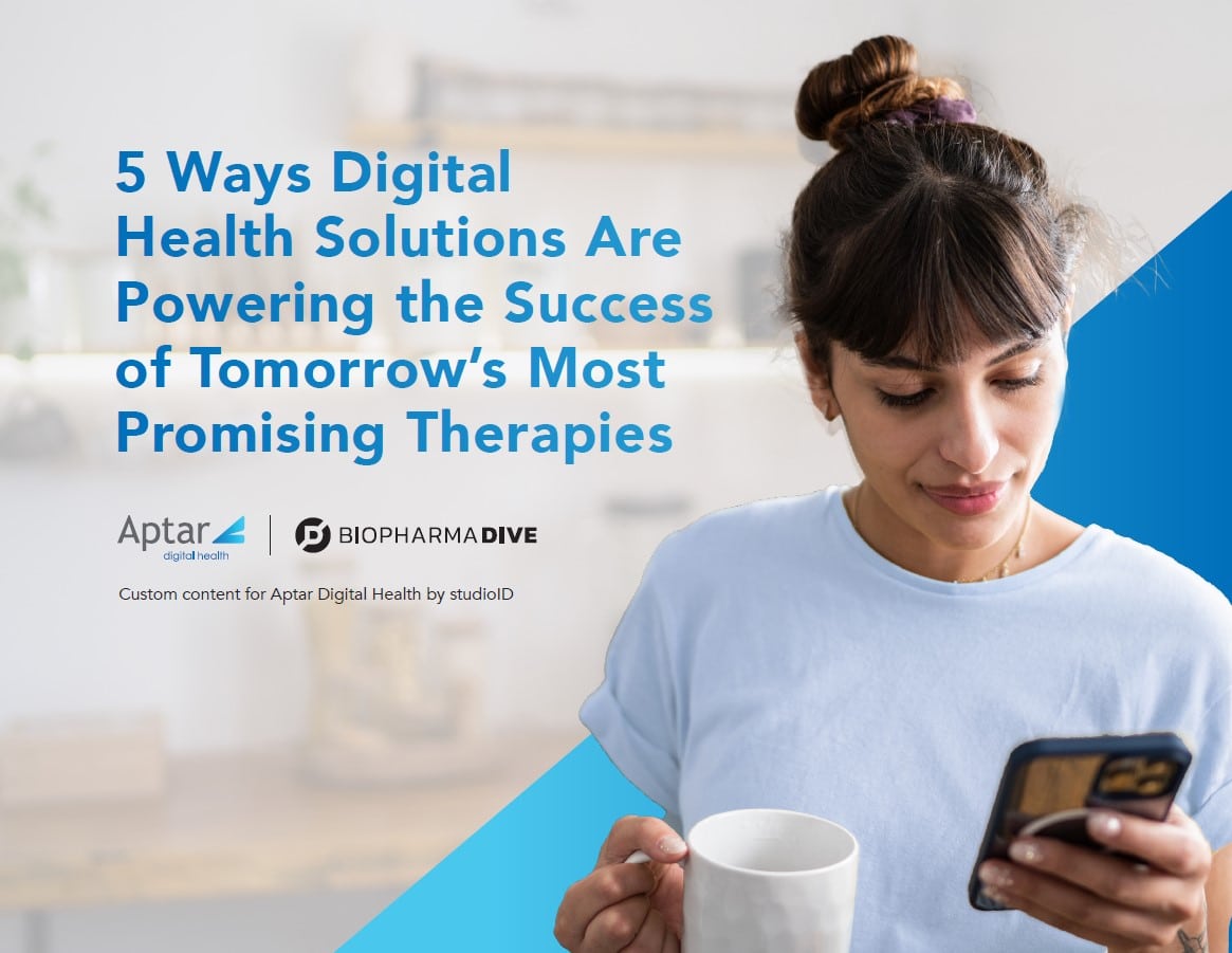 Playbook cover about 5 ways digital health solutions are powering the success of tomorrow's most promising therapies